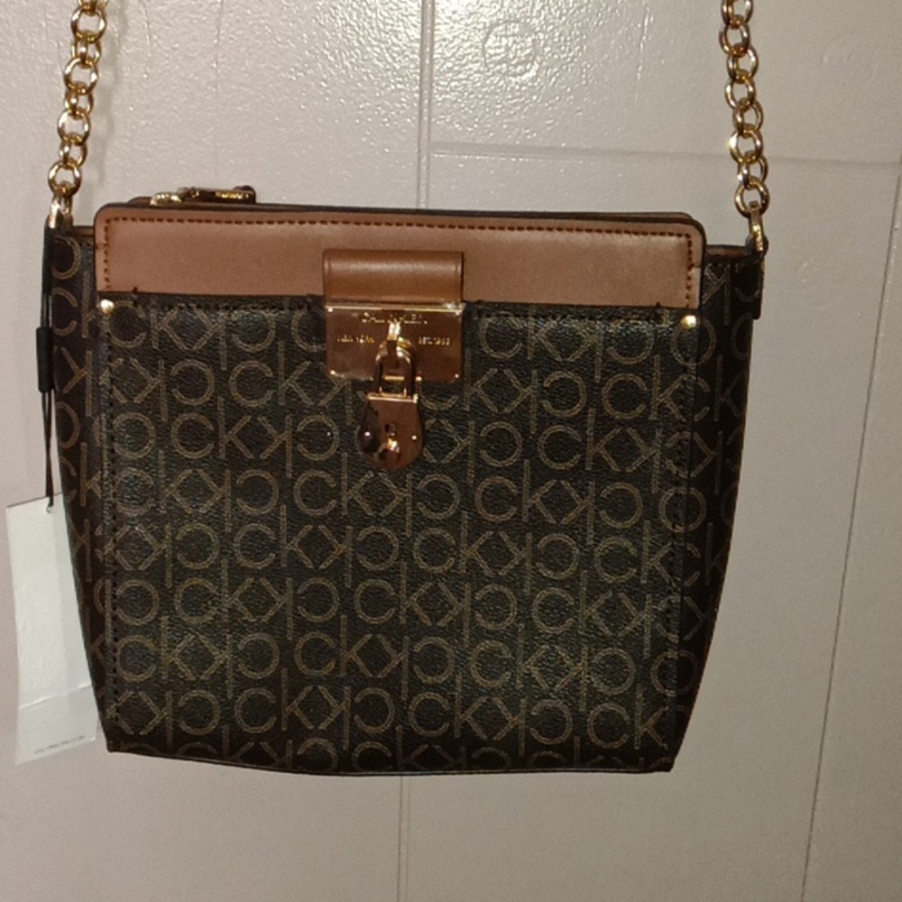 Brown Calvin Klein Crossbody Bag